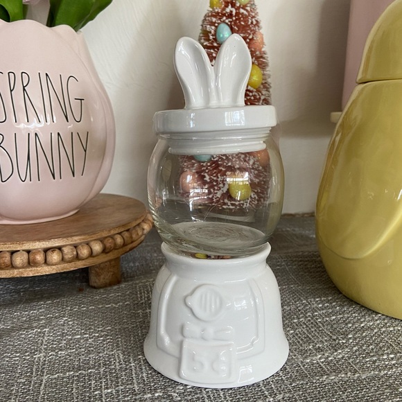 Hobby Lobby Accessories - White Easter Gumball Machine with Easter Bunny Ears
